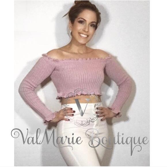 Light mauve crop top - Picture 3 of 8